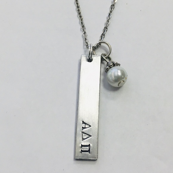 Ann Peden Jewelry - New Alpha Delta Pi Bar Necklace